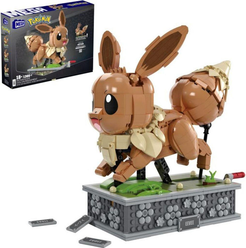 Mattel MEGA POKÉMON POHYBLIVÁ EEVEE Vícebarevná