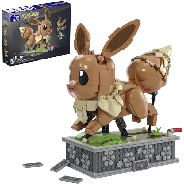Mattel MEGA POKÉMON POHYBLIVÁ EEVEE Vícebarevná