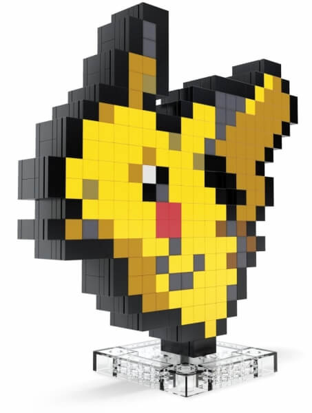 Mattel mega pokémon pixel art pikachu, hth74