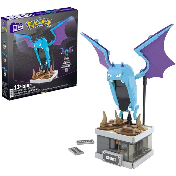 Mattel MEGA POKÉMON MINI POHYBLIVÁ GOLBAT Vícebarevná