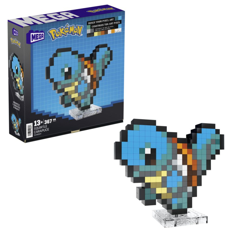 Mega Bloks Mega Pokémon Pixel art - SQUIRTLE Vícebarevná