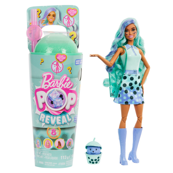 Barbie Pop Reveal Barbie bubble tea zelený čaj