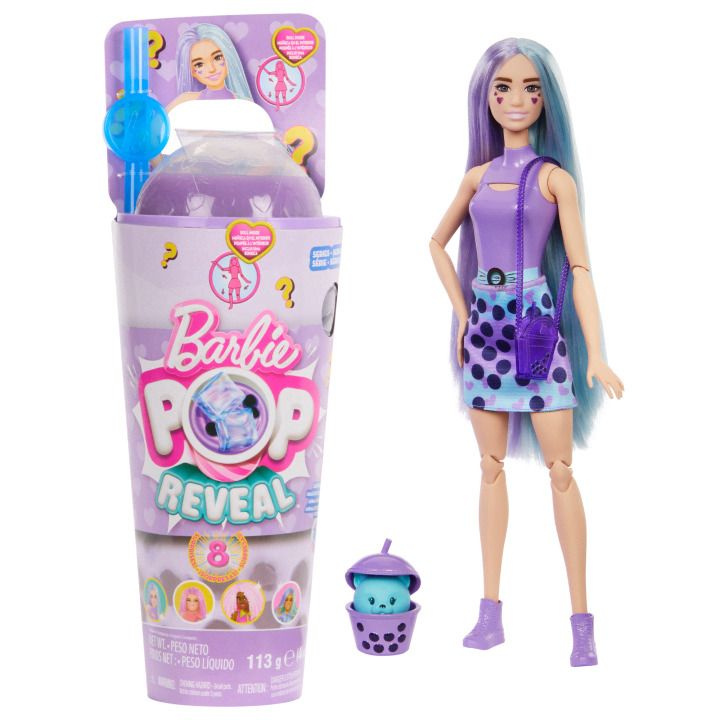 Barbie Pop Reveal Barbie bubble tea mléčný čaj