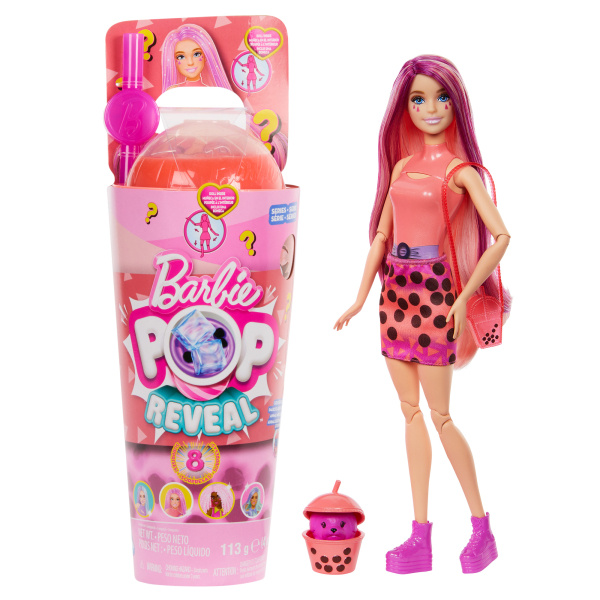 Barbie Pop Reveal Barbie bubble tea mangové koláčky