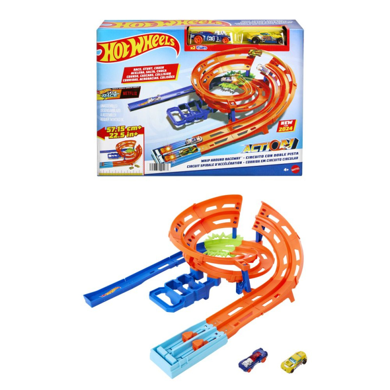 Mattel hot wheels dráha s extra zatáčkou, htk17