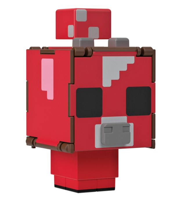 Mattel minecraft flippin' figs transformační figurka houba + kráva, htl49