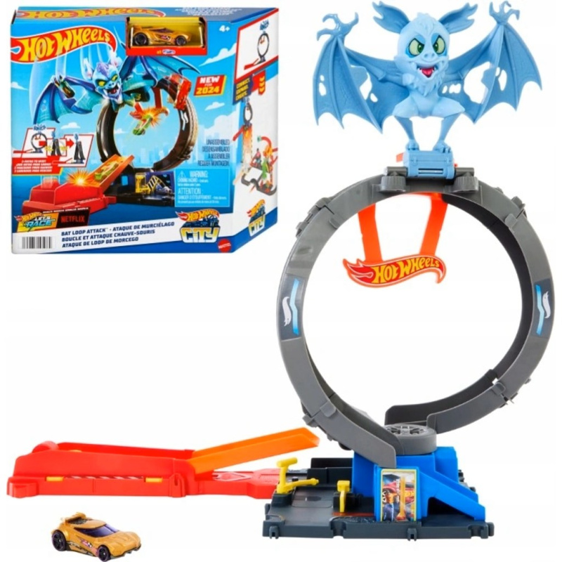 Mattel hot wheels® city netopýří smyčka set, htn78