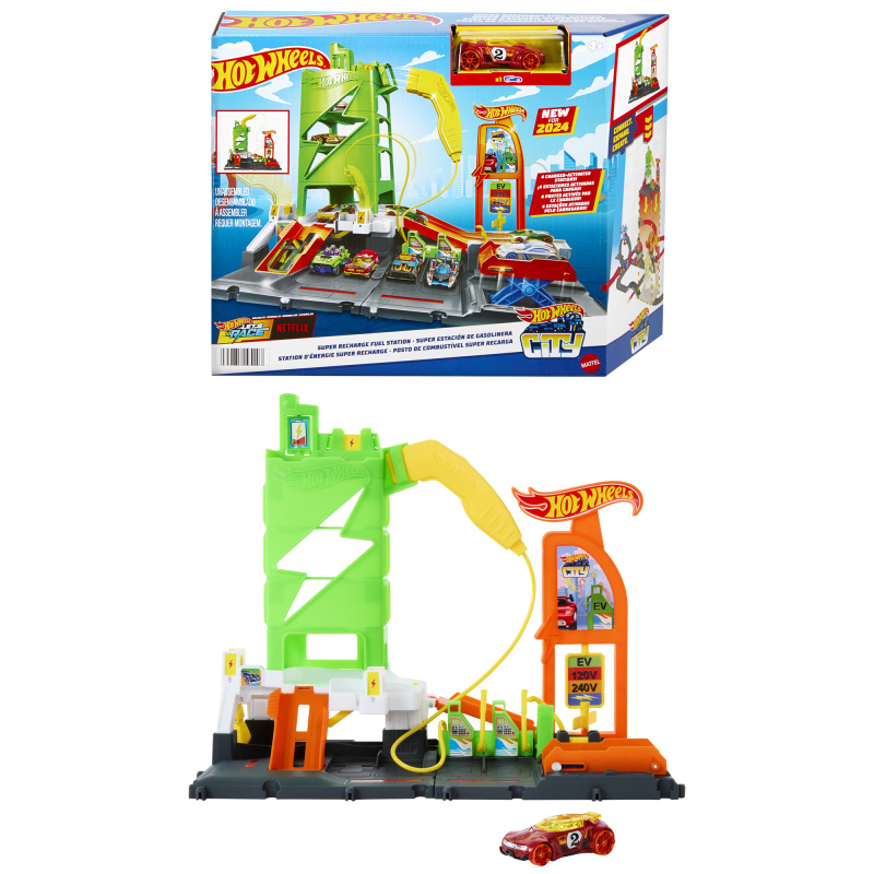 Mattel Hot Wheels City super nabíjecí stanice