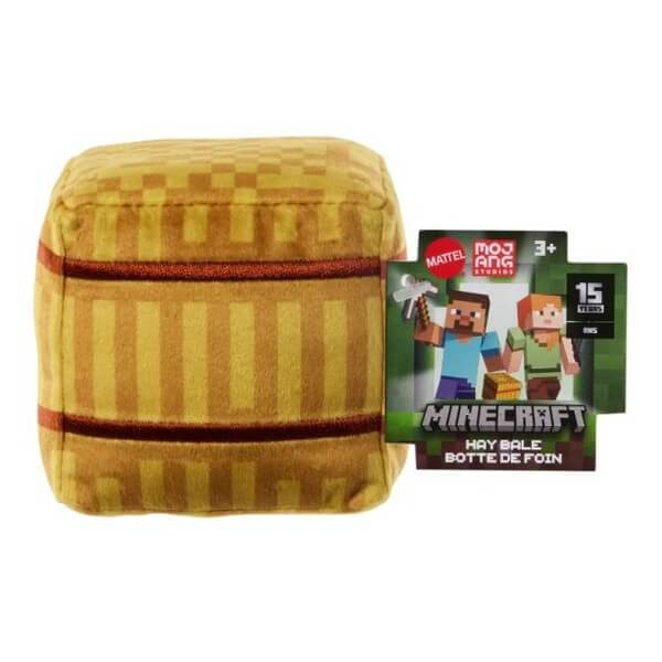 Mattel minecraft plyšové bloky 8 cm hay bale