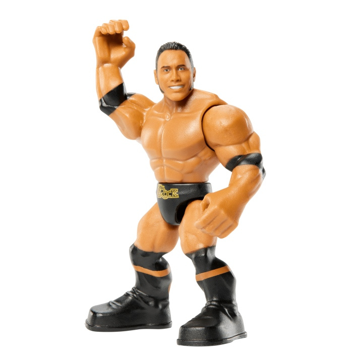 Mattel wwe knuckle crunchers akční figurka the rock, hwh22