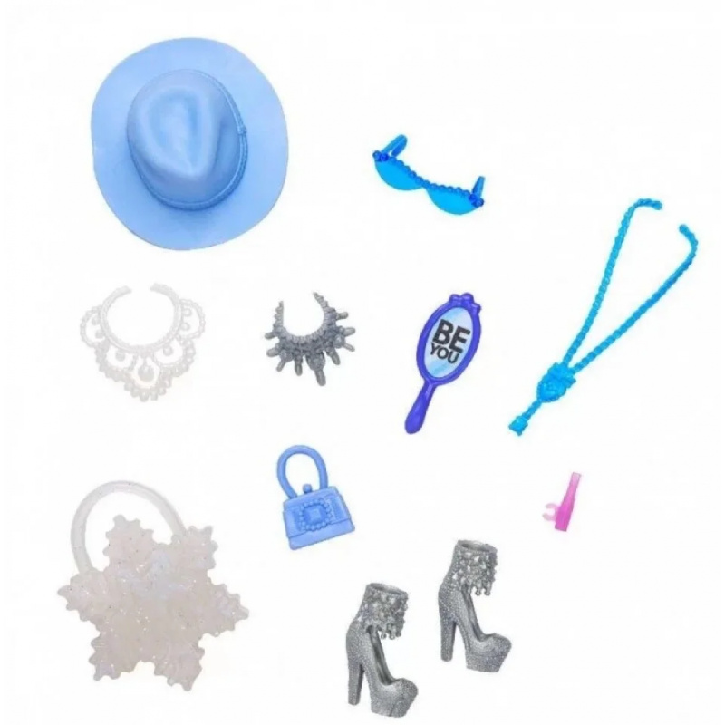 Mattel Barbie obleček s doplňky v praktickém balení HWV75