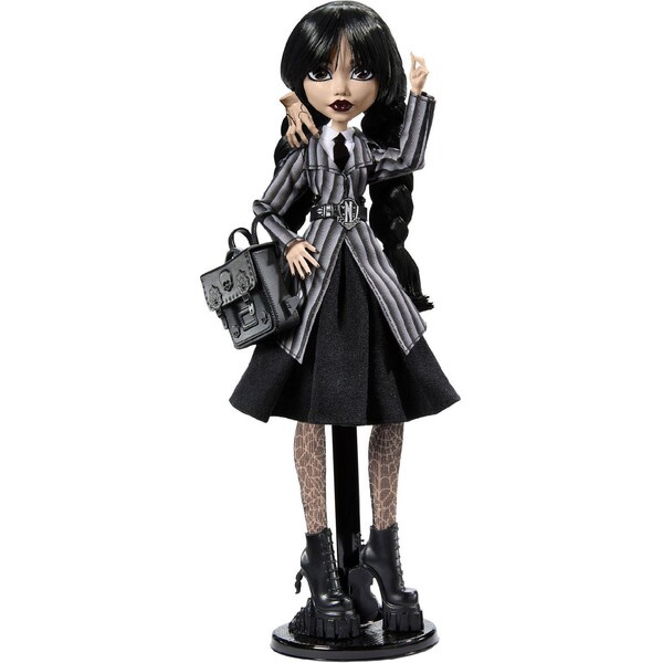 Mattel Monster High X Wednesday Addams ve školní uniformě HXJ04 Vícebarevná