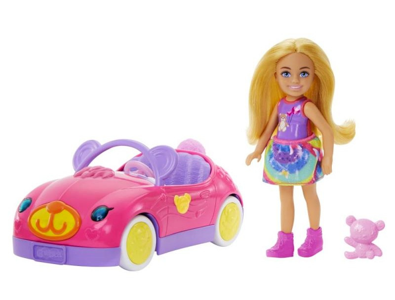 Barbie Chelsea a medvídkové autíčko