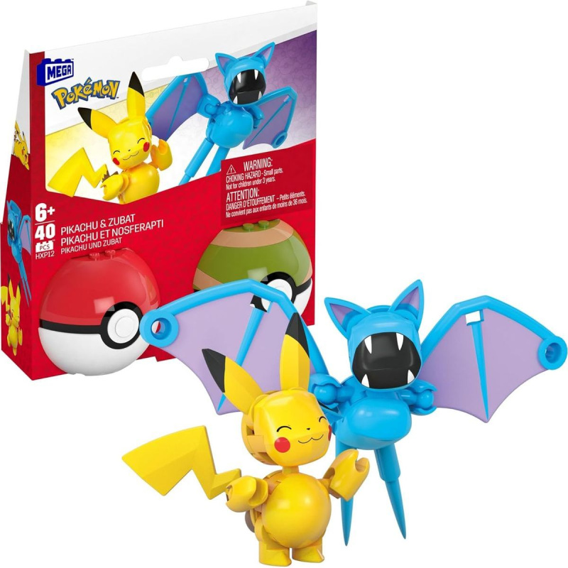MEGA™ Pokémon Pokéball - Pikachu a Zubat