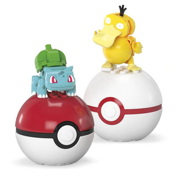 MEGA™ Pokémon Pokéball - Bulbasaur a Psyduck