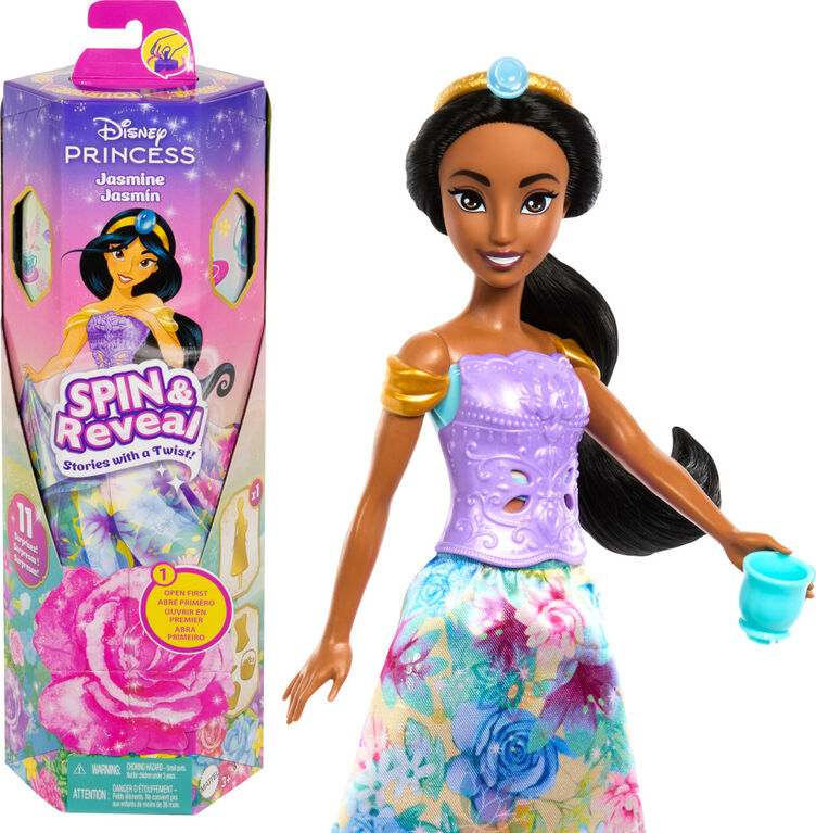 Mattel disney princess spin & reveal™ zahradní párty jasmine