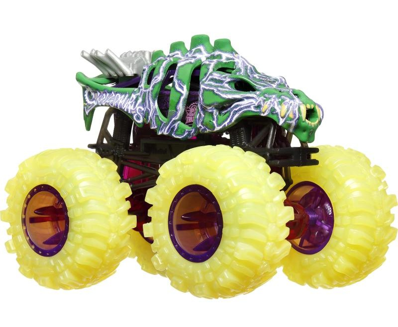 Mattel hw monster trucks power smashers skelesaurus, hyj27