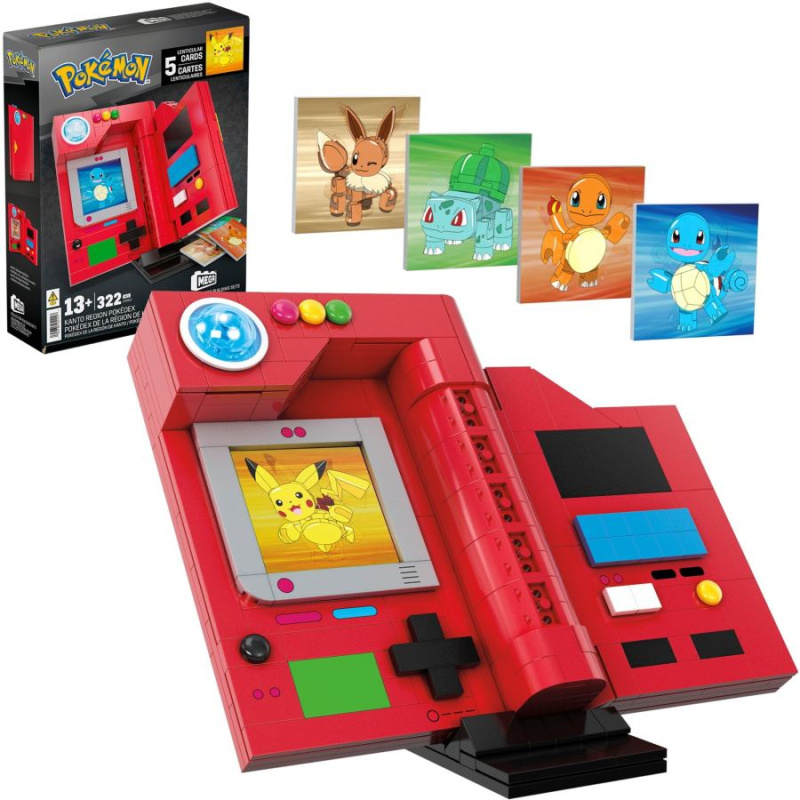 Mattel MEGA POKÉMON POKÉDEX REGIONU KANTO Vícebarevná