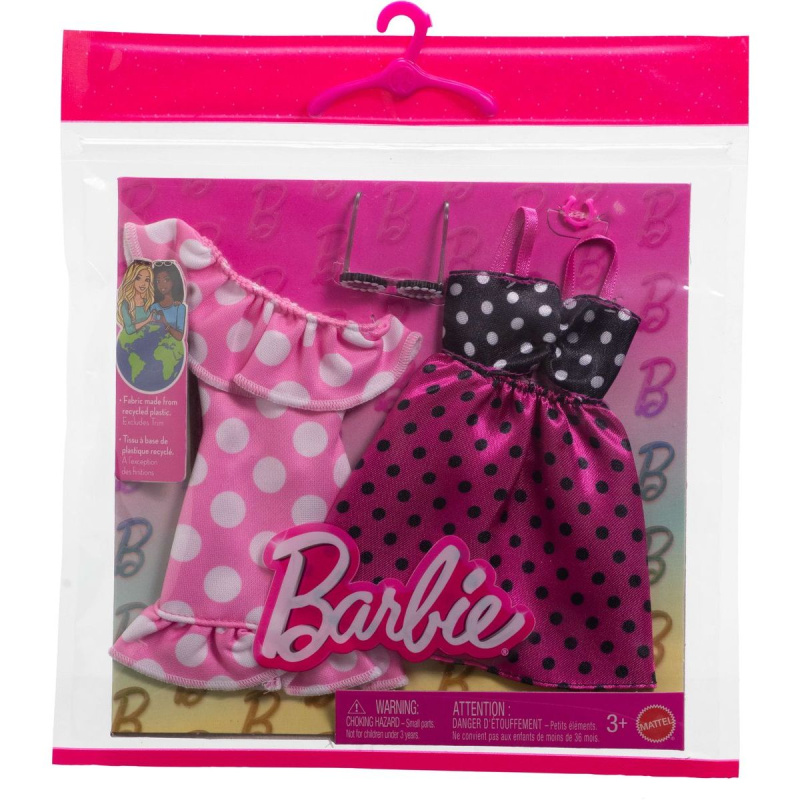 Mattel Barbie Oblečení 2 oblečky a 2 doplňky pro panenku