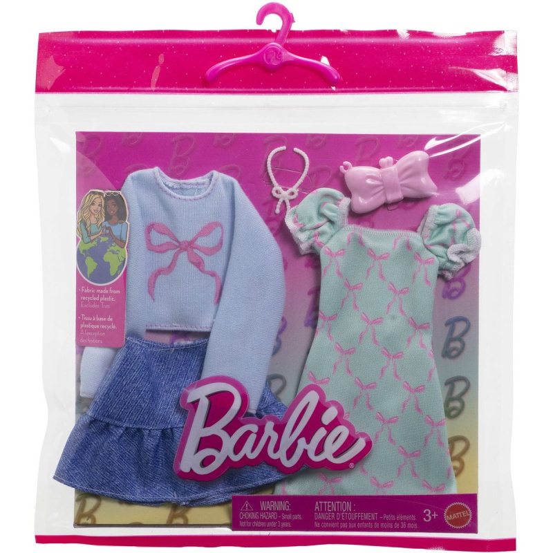Mattel HYV05 Barbie Oblečení 2 oblečky a 2 doplňky pro panenku