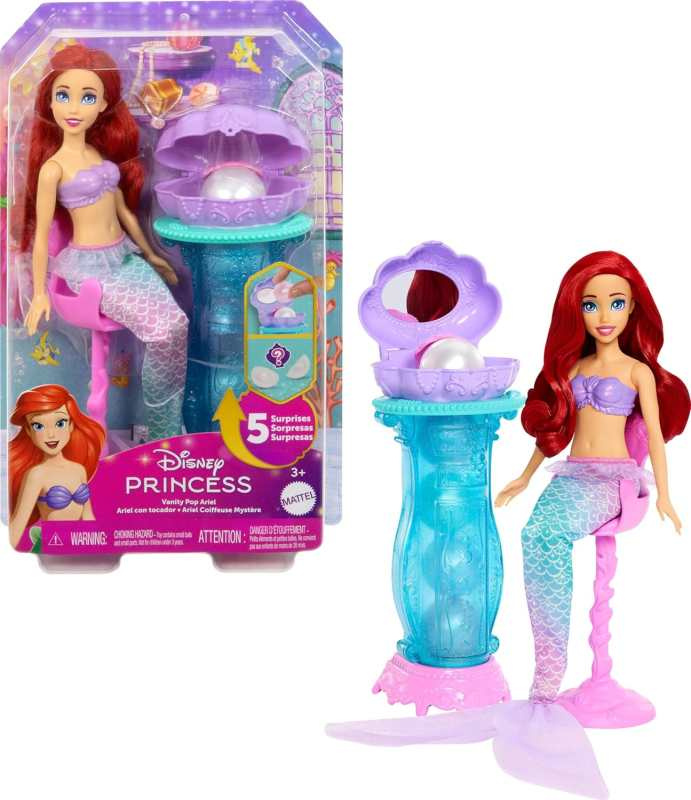 Mattel disney princess ariel a toaletní stolek, jbf86