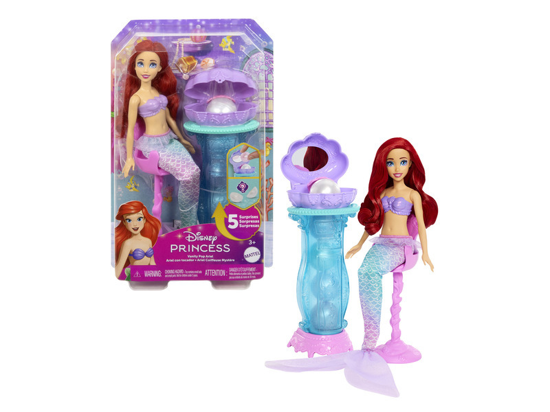 Mattel disney princess ariel a toaletní stolek, jbf86