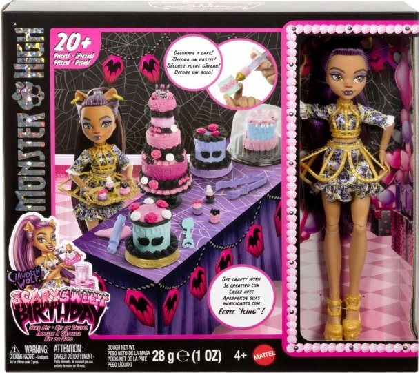 Mattel monster high panenka narozeninová clawdeen wolf, jbg78