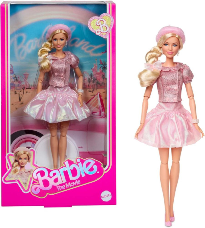Mattel barbie®  sběratelská panenka v růžových šatech the movie, jbj53