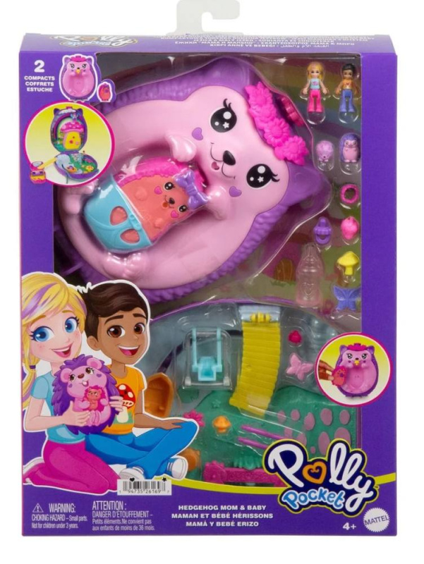 Mattel polly pocket™ herní sada kabelka  ježek, jbj91