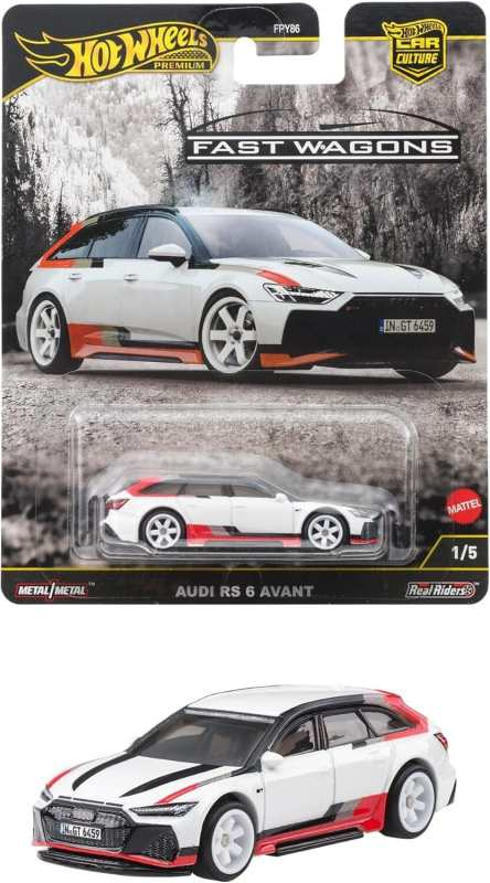 Mattel hot wheels® fast wagons car culture - audi rs 6 avant, jbk51