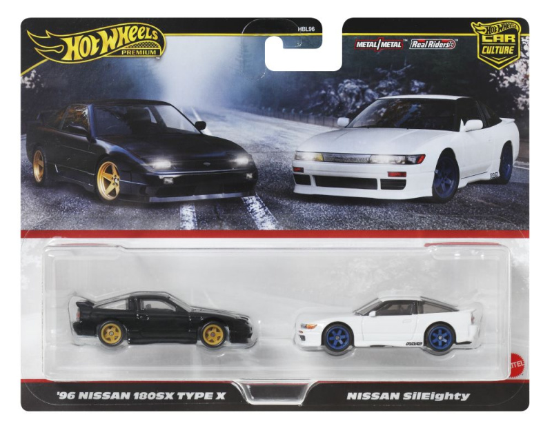 Mattel hot wheels premium ´96 nissan 180sx type x a nissan sileighty, jbk96