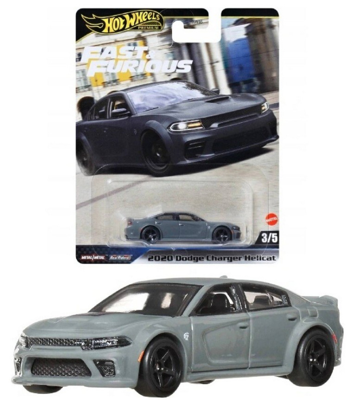 Mattel hw premium fast & furious 2020 dodge charger hellcat 3/5