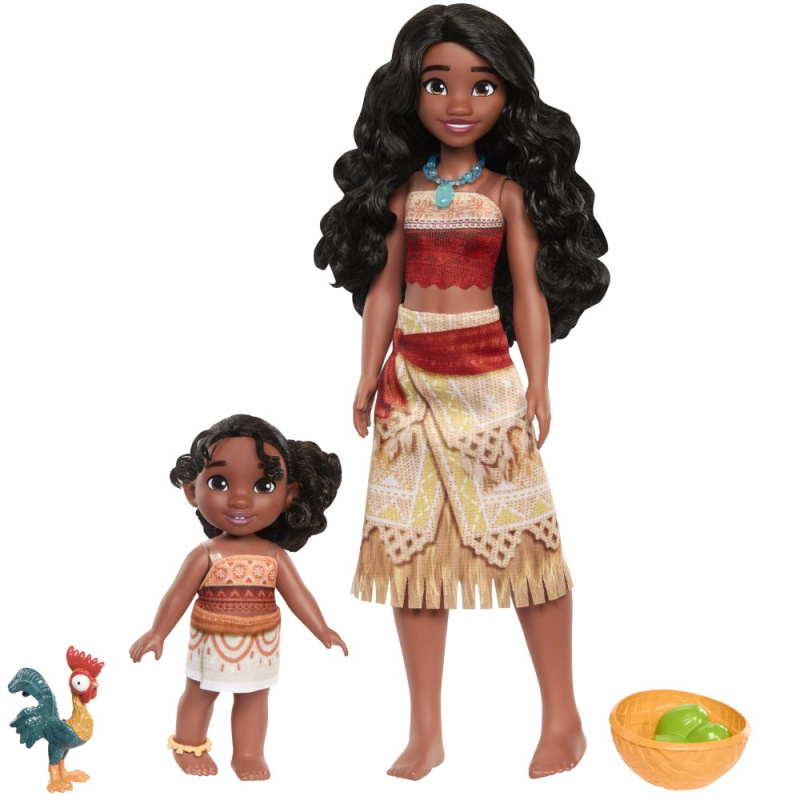 Mattel garland fashion doll vaiana family 2pack, jbt66