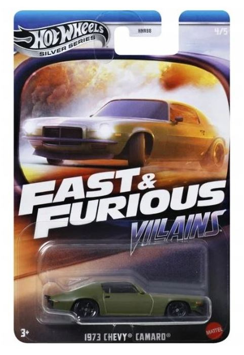 Mattel hw fast & furious villains 1973 chevy camaro 4/5