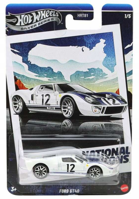 Hot wheels® silver series national icons ford gt40 1/5