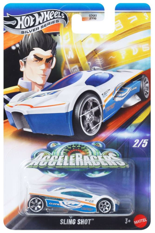 Mattel hot wheels® silver series acceleracers sling shot 2/5, jcb94