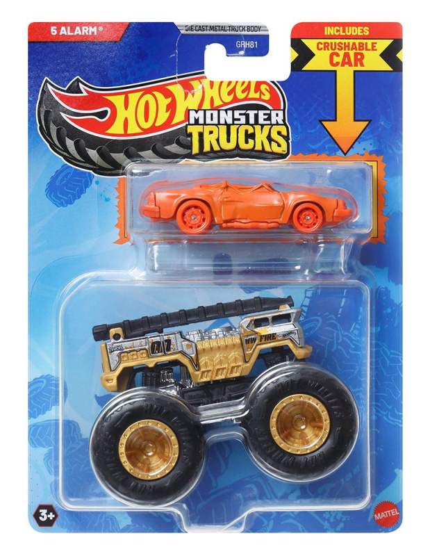 Mattel Hot Wheels Monster Trucks 1:64 s angličákem 5Alarm