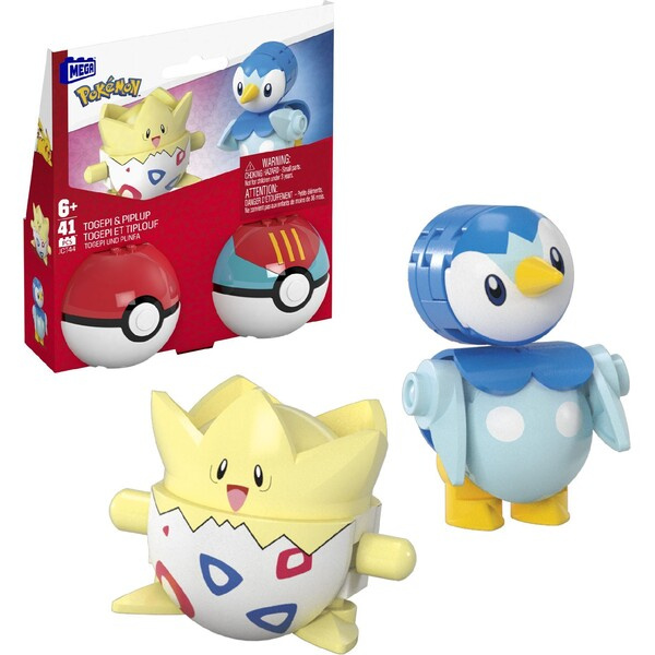 Mega Pokémon Pokéball - Piplup & Togepi Vícebarevná