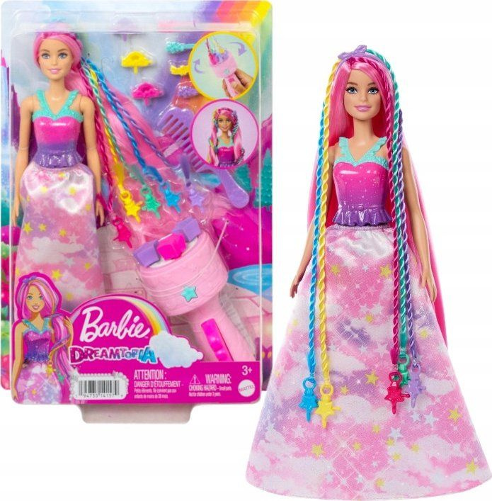 Barbie Princezna zaplétání vlasů