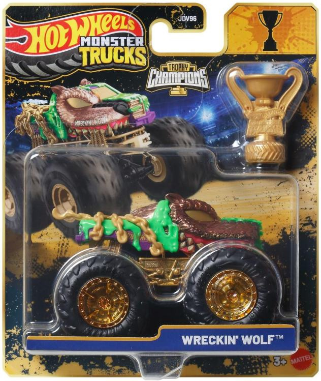 HW MONSTER TRUCKS TROPHY CHAMPIONS ASST