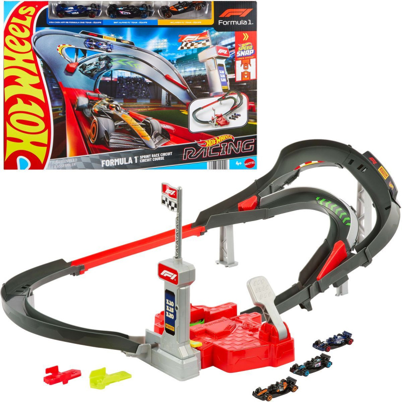 HW RACING FORMULE 1 STARTOVACÍ DRÁHA Vícebarevná