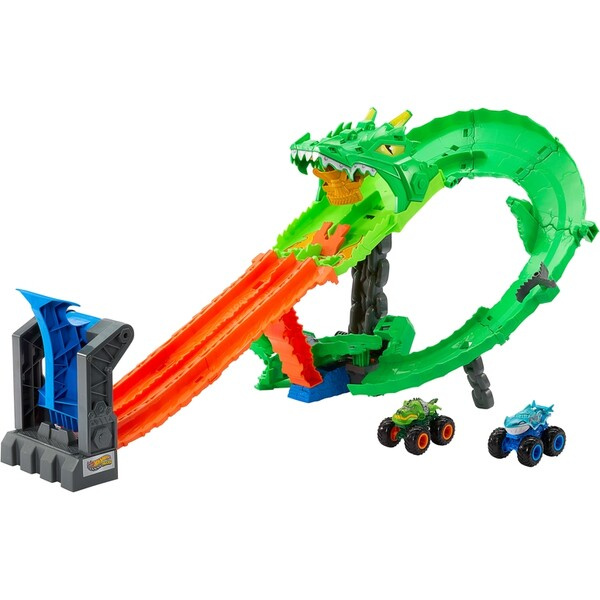 HW MONSTER TRUCKS DRÁHA DRAČÍ ZKÁZA Vícebarevná