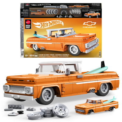 Mattel Brick Shop Hot Wheels Elite series Custom 62 Chevy Pickup JFT20 Vícebarevná