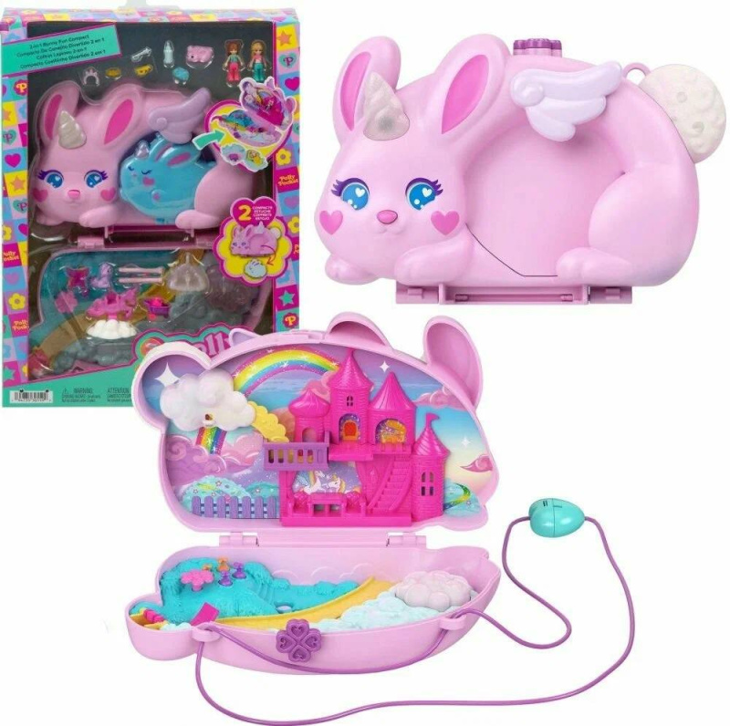 Polly Pocket pidi pocketková kabelka - jednorožčí králíček