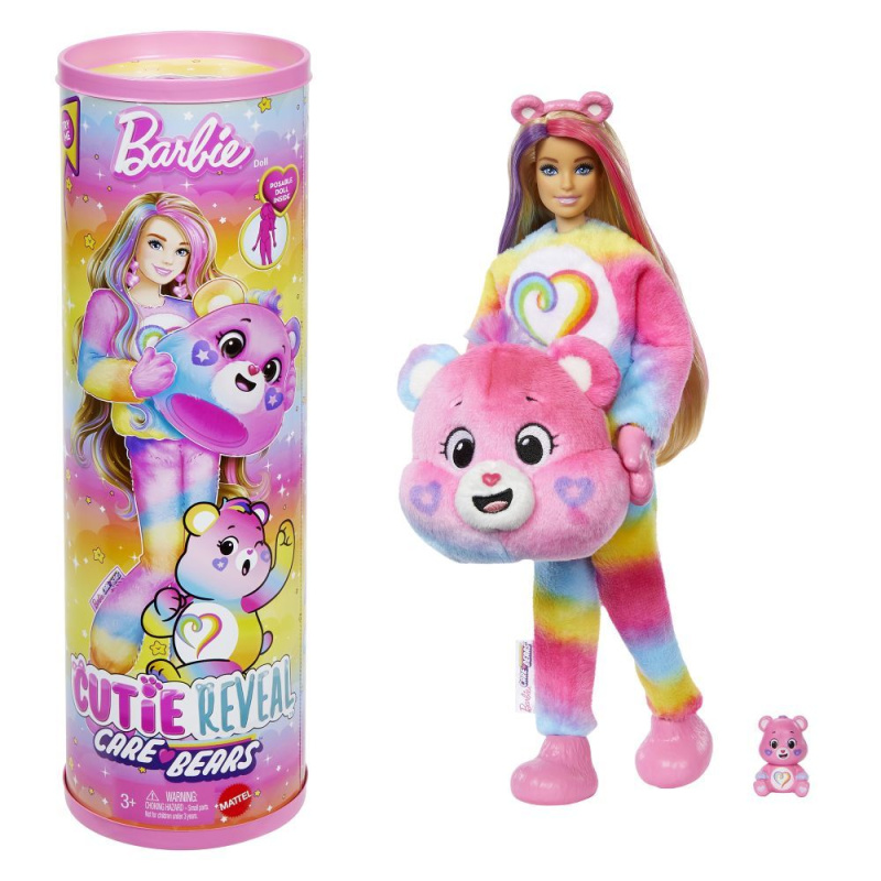 Barbie Panenka Cutie Reveal x Care Bears Series 2 (medvídek Togetherness)