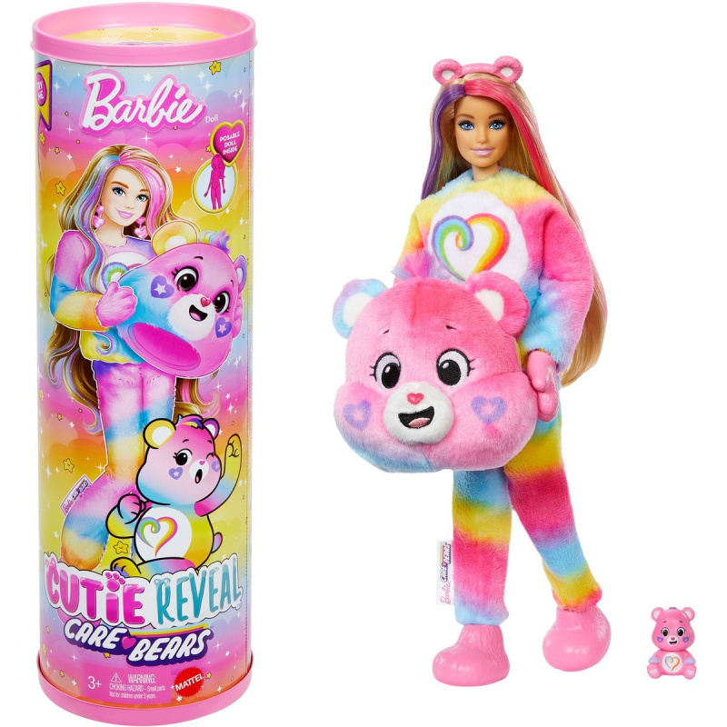 Barbie Panenka Cutie Reveal x Care Bears Series 2 (medvídek Togetherness)