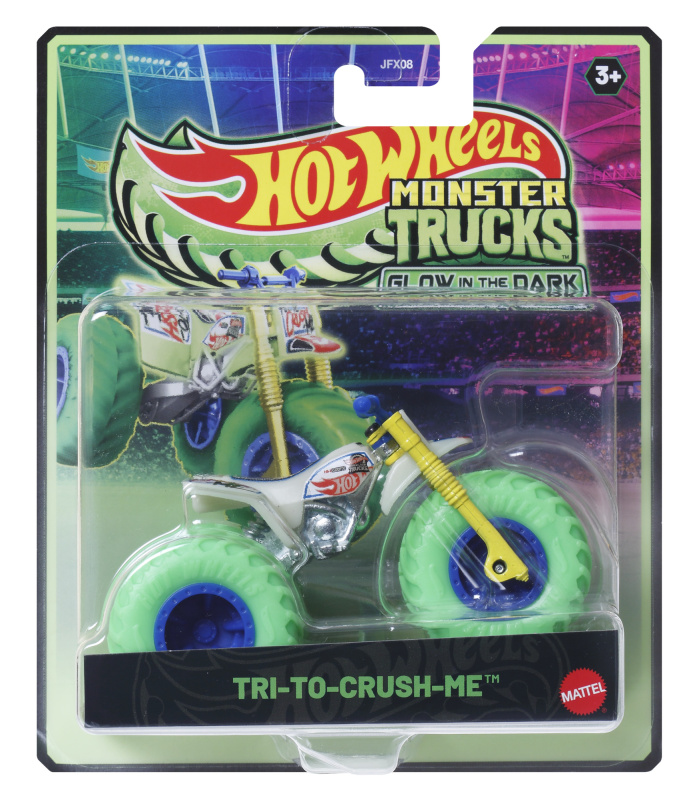 HW MONSTER TRUCKS SVÍTÍCÍ VE TMĚ ASST