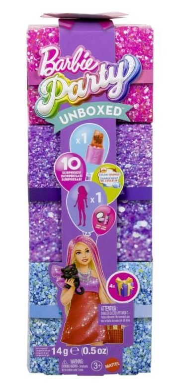 Barbie party reveal glam party - červená