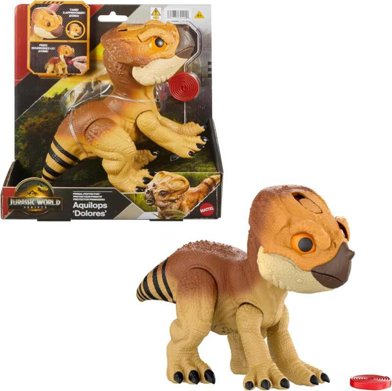 Mattel jurský svět interaktivní dinosaurus aquilops "dolores"