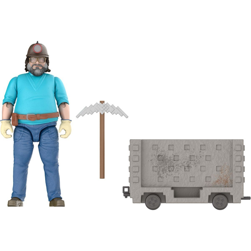 Minecraft filmový Steve a vozík